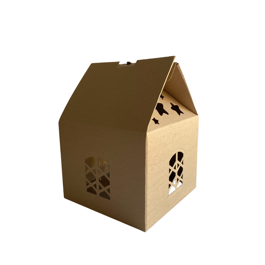 Porta Panettone Natalizio in Cartone