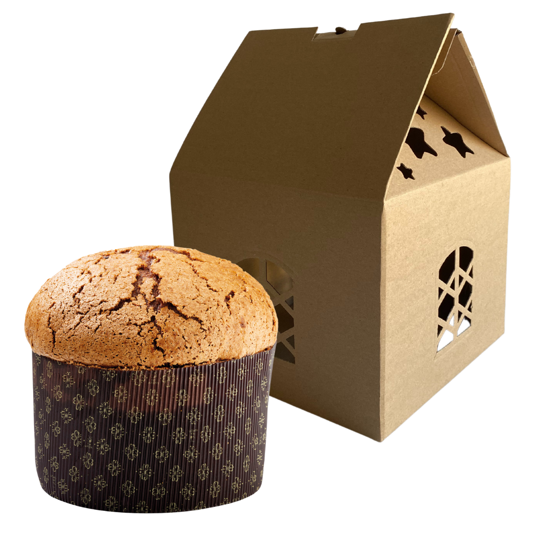 Porta Panettone Natalizio in Cartone