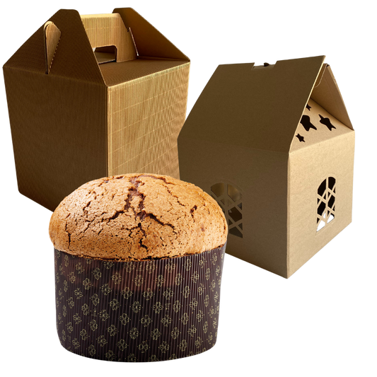 Porta Panettone Natalizio in Cartone